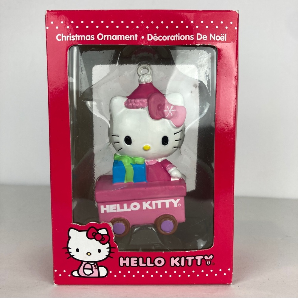 Kurt S Adler Hello Kitty Wagon & Present Christmas Ornament 2014